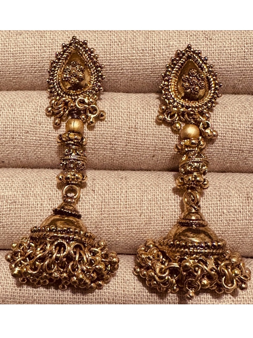 The Museum Company | Earrings | Indian Inspired Brass Earrings in Gold